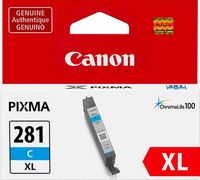 Canon - CLI-281 XL High-Yield Ink Cartridge - Cyan - Large Front