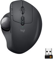 Logitech - MX ERGO Plus Wireless Trackball Mouse with Ergonomic design - Wireless - Graphite - Large Front