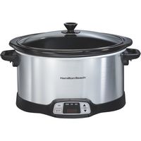 Hamilton Beach - 8-Quart Slow Cooker - Stainless Steel - Large Front