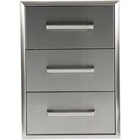 Coyote - Three-Drawer Cabinet - Stainless Steel - Large Front