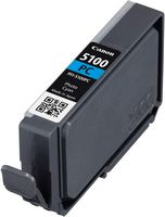 Canon - PFI-5100 AMR LUCIA PRO II Standard Capacity Ink Cartridge - Photo Cyan - Large Front