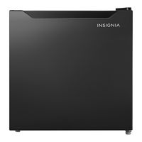 Insignia™ - 1.7 Cu. Ft. Mini Fridge with Door Storage and ENERGY STAR Certification - Black - Large Front