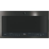 GE Profile - 2.1 Cu. Ft. Over-the-Range Microwave with Sensor Cooking - Black Stainless Steel - Large Front