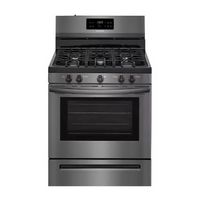 Frigidaire - 5.0 Cu. Ft. Self-Cleaning Freestanding Gas Range - Black Stainless Steel - Large Front
