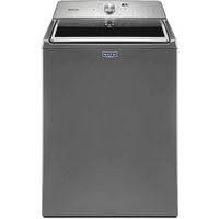 Maytag - 4.7 Cu. Ft. 11-Cycle High-Efficiency Top-Loading Washer - Metallic Slate - Large Front