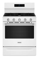 Maytag - 5.0 Cu. Ft. Freestanding Gas Range With No Preheat Air Fry and Air Baking - White - Large Front