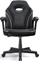 ACGAM - Gaming Office Chair Slim Space-saving Size, Ergonomic Backrest, Height Adjustment, 360° S... - Large Front