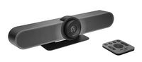 Logitech - MeetUp 4K Ultra HD Video Conferencing Camera for Small Conference Rooms - Black - Large Front