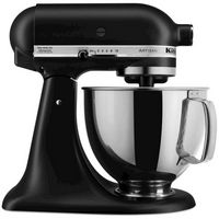 KitchenAid - Artisan Series 5 Quart Tilt-Head Stand Mixer - KSM150PSBM - Black Matte - Large Front