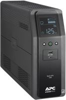 APC - Back-UPS Pro BN 1350VA, 10 Outlets, 2 USB Charging Ports, AVR, LCD Interface - Black - Large Front