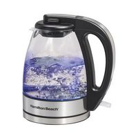 Hamilton Beach - 1L Electric Kettle - Black/Stainless Steel - Large Front