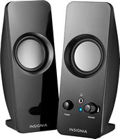 Insignia™ - Speakers - Black - Large Front