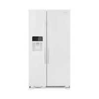 Amana - 21.4 Cu. Ft. Side-by-Side Refrigerator - White - Large Front