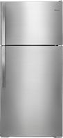 Whirlpool - 14.3 Cu. Ft. Top-Freezer Refrigerator - Monochromatic Stainless Steel - Large Front