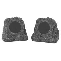 Victrola - Powered Wireless Outdoor Speakers (Pair) - Gray - Large Front