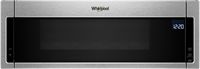 Whirlpool - 1.1 Cu. Ft. Low Profile Over-the-Range Microwave Hood Combination - Stainless Steel - Large Front