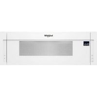 Whirlpool - 1.1 Cu. Ft. Low Profile Over-the-Range Microwave Hood Combination - White - Large Front