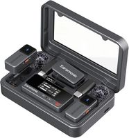Saramonic - Air 2-Person Mini Wireless Clip-On Mic System w/ Lavaliers for Cameras, Mobile Device... - Large Front