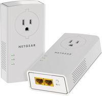 NETGEAR - Powerline 2000 + Extra Outlet - Large Front