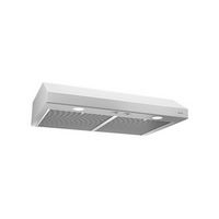 Broan Glacier - 36 inches - Convertible - Under cabinet Range Hood - White - Large Front