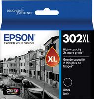 Epson - 302XL High-Yield Ink Cartridge - Black - Large Front