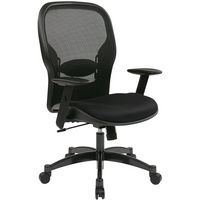 Space Seating - 23 Series Fabric Chair - Black - Large Front