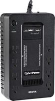 CyberPower - 650VA Battery Back-Up System - Black - Large Front