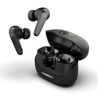 JLab - Jbuds Pods ANC True Wireless Earbuds - Black - Large Front