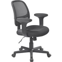 WorkSmart - Screen Back Task Chair with Mesh Seat - Black - Large Front