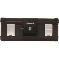 Honeywell - 0.39 Cu. Ft. Fire- and Water-Proof Hanging File Chest with Key Lock - Black - Large Front