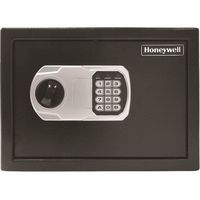 Honeywell - 0.51 Cu. Ft. Security Safe with Electronic Lock - Black - Large Front