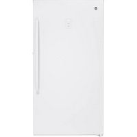 GE - 17.3 Cu. Ft. Frost-Free Upright Freezer - White - Large Front