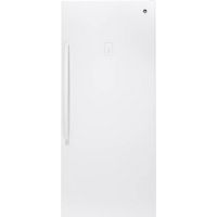 GE - 21.3 Cu. Ft. Frost-Free Upright Freezer - White - Large Front