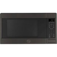 GE - 1.6 Cu. Ft. Microwave - Black Stainless Steel - Large Front