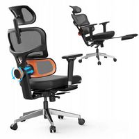 Newtral - Ergonomic High Back Mesh Office Chair with Headrest - Black - Large Front