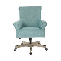 OSP Home Furnishings - Megan Office Chair - Turquoise - Large Front