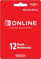 Nintendo - Switch Online 12 Month Membership Card - Large Front