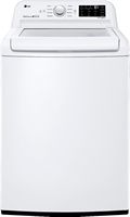LG - 4.5 Cu. Ft. High-Efficiency Top-Load Washer with TurboDrum Technology - White - Large Front