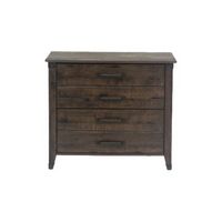 Sauder - Carson Forge Collection 2-Drawer Filing Cabinet - Coffee Oak - Large Front