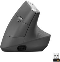 Logitech - MX Vertical Advanced Wireless Optical Ergonomic Mouse with USB and Bluetooth Connectio... - Large Front