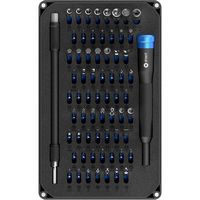 iFixit - Mako 64-Bit Driver Kit - Black/Blue - Large Front