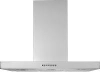 GE - 36 inches - Externally Vented & Recirculating - Wall Range Hood - Stainless Steel - Large Front