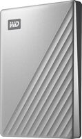 WD - My Passport Ultra 2TB External USB 3.0 Portable Hard Drive - Silver - Large Front