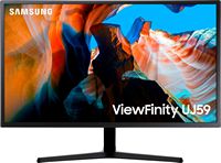 Samsung - 32” ViewFinity UJ590 UHD Monitor - Dark Gray/Blue - Large Front
