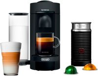 De'Longhi - Nespresso Vertuo Plus Deluxe Coffee and Espresso Maker with Aeroccino Milk Frother - ... - Large Front