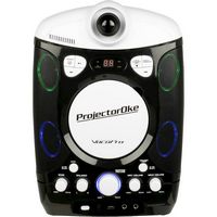 VocoPro - CD+G/Bluetooth Karaoke System - White/Black - Large Front
