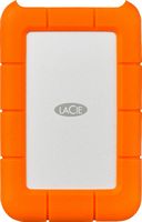 LaCie - Rugged 5TB External USB-C, USB 3.1 Gen 1 Portable Hard Drive - Orange/Silver - Large Front