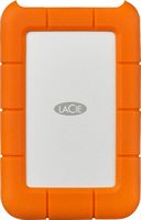 LaCie - Rugged 1TB External USB-C, USB 3.1 Gen 1 Portable Hard Drive - Orange/Silver - Large Front