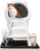 Whisker - Litter-Robot 4 - Smart Self-Cleaning Litter Box - Complete Bundle w/ OdorTrap Refills, ... - Large Front