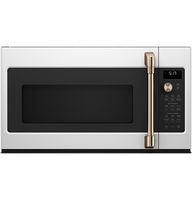 Café - 1.7 Cu. Ft. Convection Over-the-Range Microwave with Sensor Cooking - Matte White - Large Front